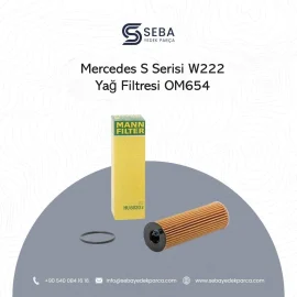 Mercedes S Serisi W222 Yağ Filtresi OM654 Motor Mann