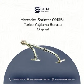 Mercedes Sprinter Turbo Yağlama Borusu Orjinal OM651
