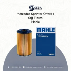 Mercedes Sprinter Yağ Filtresi Euro5-6 Mahle