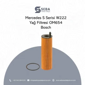 Mercedes S Serisi W222 Yağ Filtresi OM654 Motor Bosch