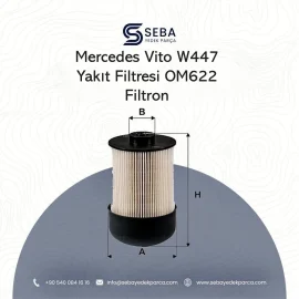 Mercedes Vito Yakıt Filtresi W447 OM622 Filtron