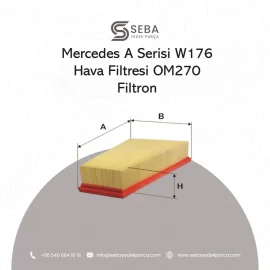 Mercedes A180 W176 Hava Filtresi OM270 Filtron