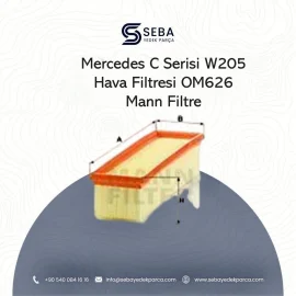 Mercedes C Serisi Hava Filtresi W205 OM626 Motor Mann