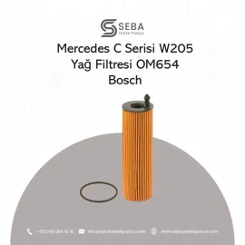 Mercedes C Serisi Yağ Filtresi W205 OM654 Motor Bosch