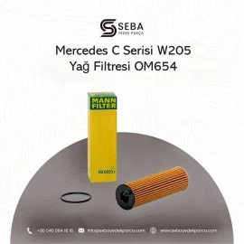 Mercedes C Serisi Yağ Filtresi W205 OM654 Motor Mann