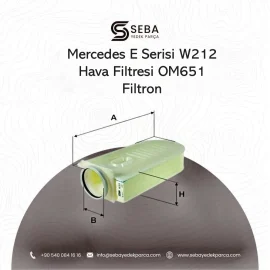 Mercedes E Serisi W212 Hava Filtresi OM651Dizel Motor Filtron