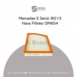 Mercedes E Serisi Hava Filtresi W213 OM654 Dizel Motor Bosch