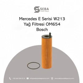 Mercedes E Serisi Yağ Filtresi W213 OM654 Motor Bosch