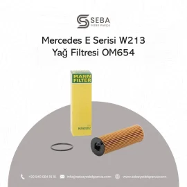 Mercedes E Serisi Yağ Filtresi W213 OM654 Motor Mann Hu6020z