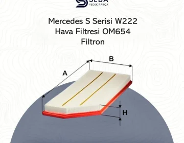Mercedes S Serisi W222 Hava Filtresi OM654 Dizel Motor Filtron