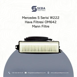 Mercedes S Serisi W222 Hava Filtresi OM642 Dizel Motor Mann