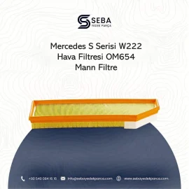 Mercedes S Serisi W222 Hava Filtresi OM654 Dizel Motor Mann