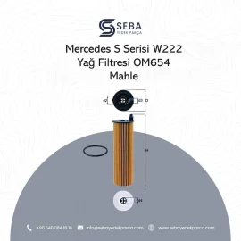 Mercedes S Serisi W222 Yağ Filtresi OM654 Motor Mahle