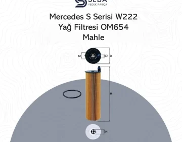 Mercedes S Serisi W222 Yağ Filtresi OM654 Motor Mahle