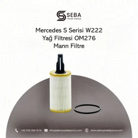 Mercedes S Serisi W222 Yağ Filtresi Benzinli Motor Mann