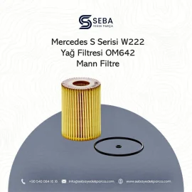 Mercedes S Serisi W222 Yağ Filtresi OM642 Dizel Motor Mann