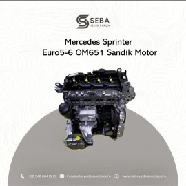 Mercedes Sprinter Sandık Motor OM651 Euro5/6 A6510104127