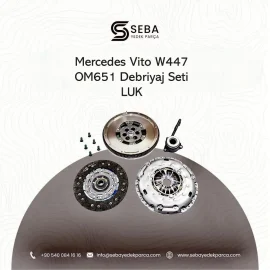 Mercedes Vito Debriyaj Seti Volan Rulman Baskı Plaka W447